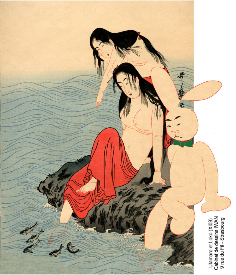 Les pêcheurs de perles de Utamaro, légèrement détournés.